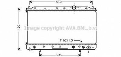 AVA QUALITY COOLING mta2083 -  Радиатор, охлаждение двигателя